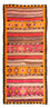 Alfombra de pasillo Alfombra Kelim - Antigua - 340 x 150 cm - multicolor