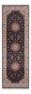 Alfombra de pasillo Alfombra oriental - Nain - Indus - 253 x 81 cm - azul oscuro