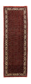 Alfombra de pasillo Alfombra persa - Bidjar - 230 x 78 cm - rojo vino