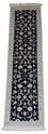 Alfombra de pasillo Alfombra persa - Nain - 300 x 84 cm - azul oscuro