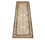 Alfombra de pasillo Alfombra de seda - Seda de Cachemira - 250 x 80 cm - beige
