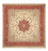 Alfombra Persa - Tabriz - Real cuadrado - 209 x 208 cm - beige