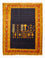 Alfombra Gabbeh - Loribaft Persa - 210 x 168 cm - azul oscuro
