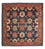 Alfombra Gabbeh - Persa Kashkuli cuadrado - 205 x 200 cm - azul oscuro