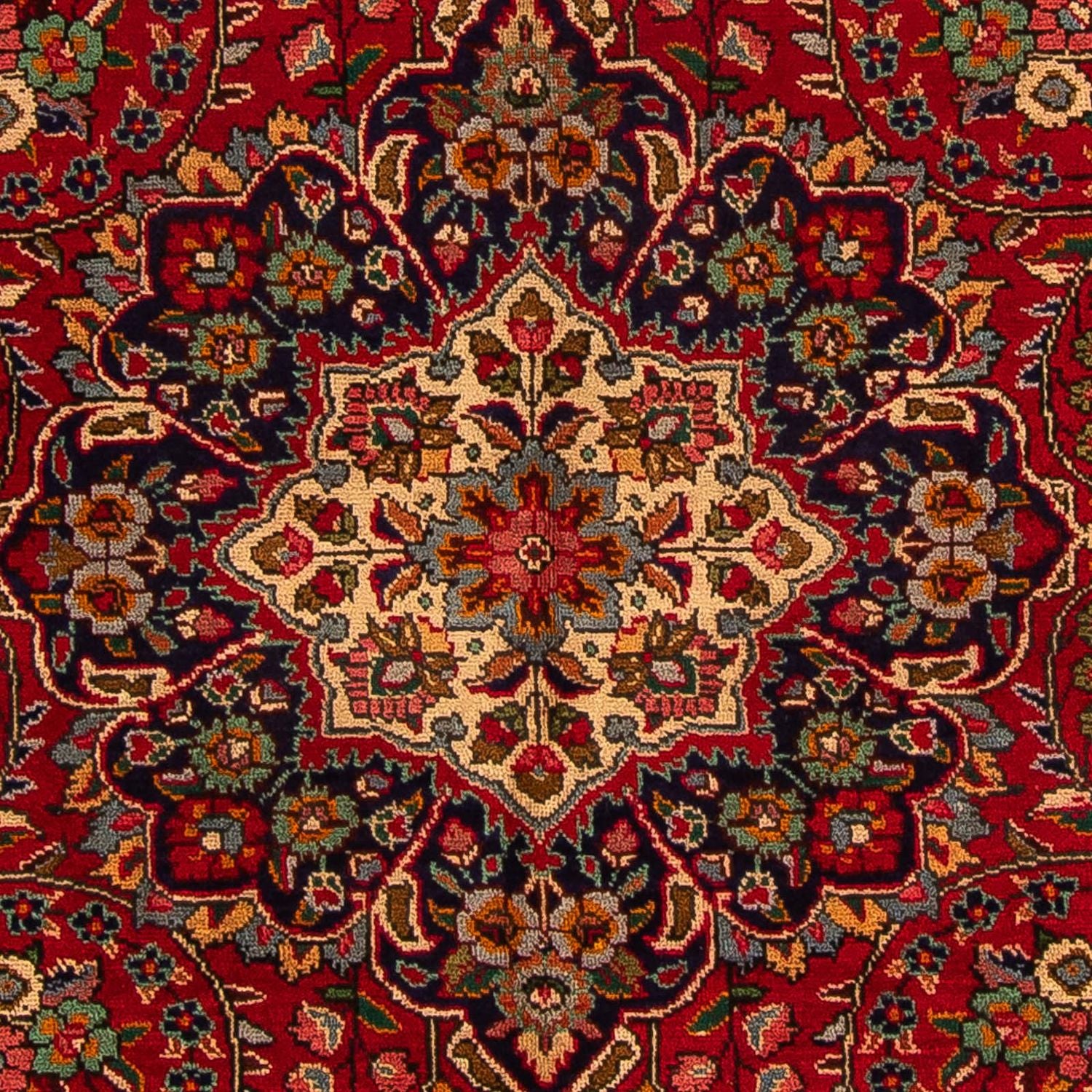 Alfombra persa - Tabriz - 314 x 203 cm - rojo oscuro