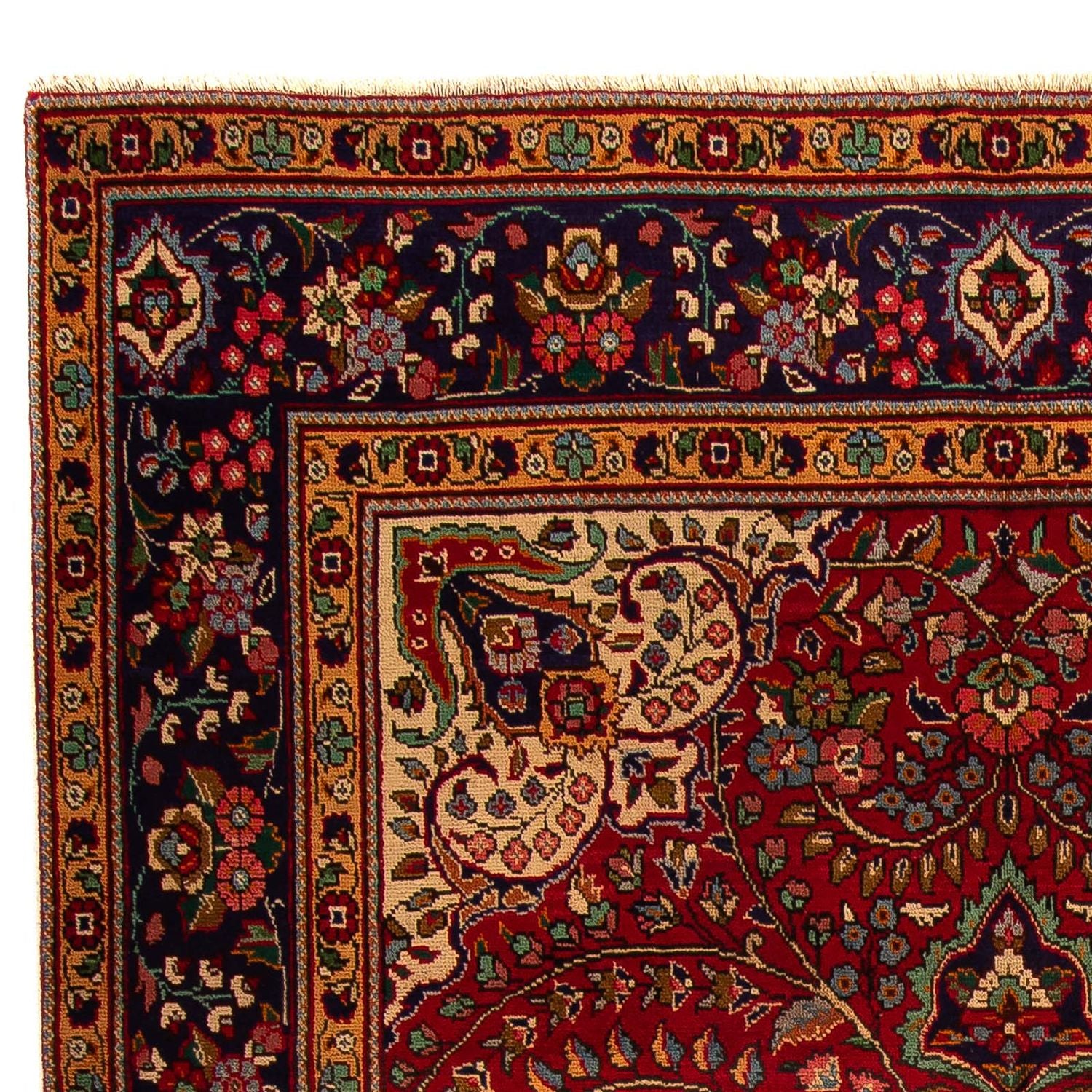 Alfombra persa - Tabriz - 314 x 203 cm - rojo oscuro