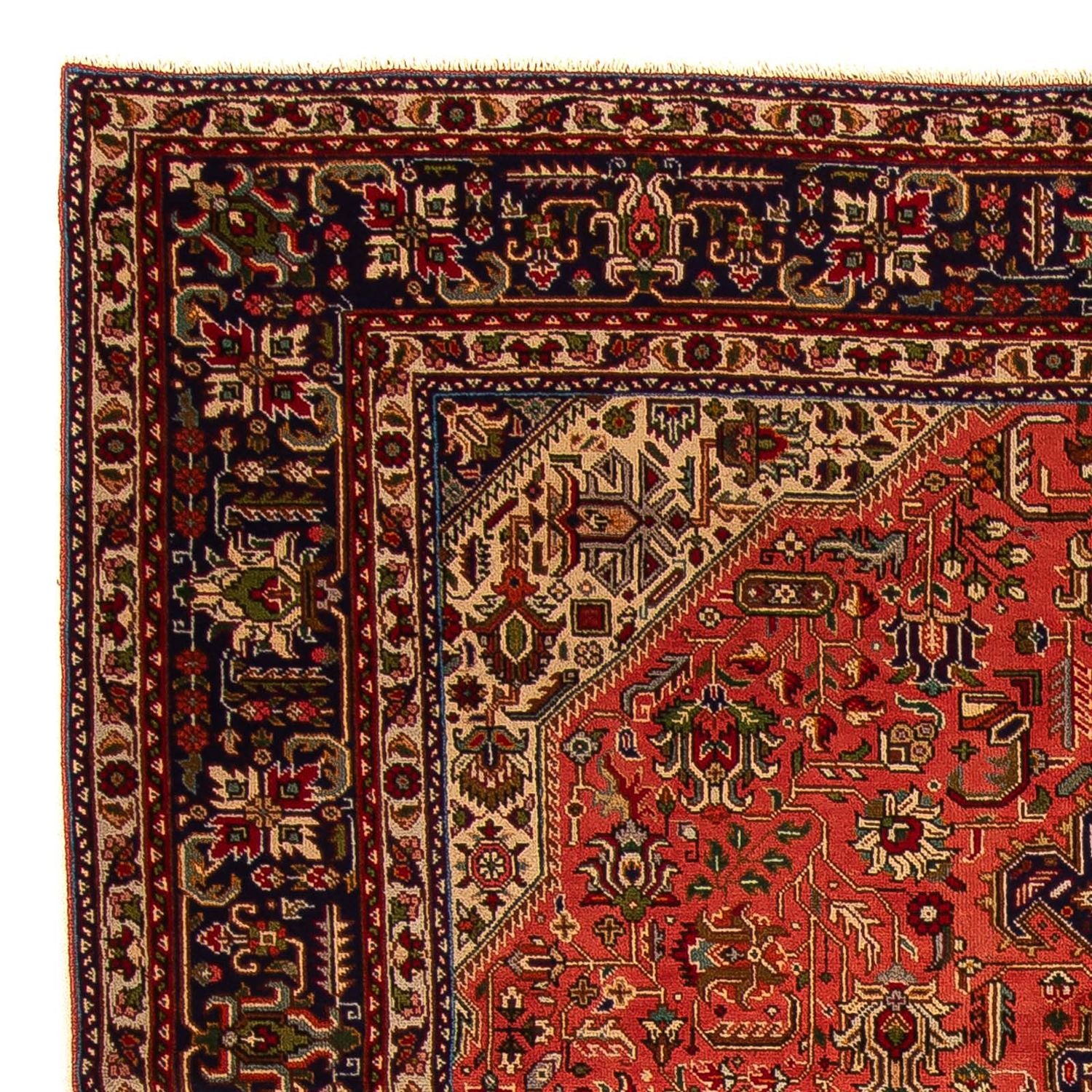Alfombra persa - Tabriz - 295 x 195 cm - rojo claro