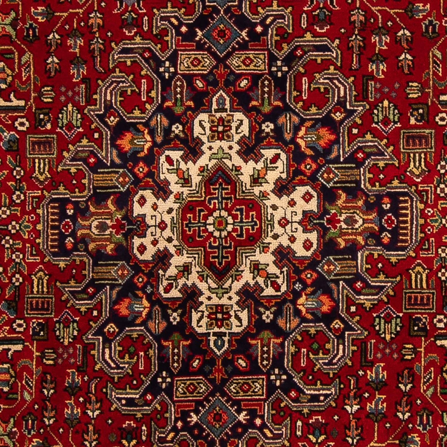Alfombra persa - Tabriz - 305 x 195 cm - rojo oscuro