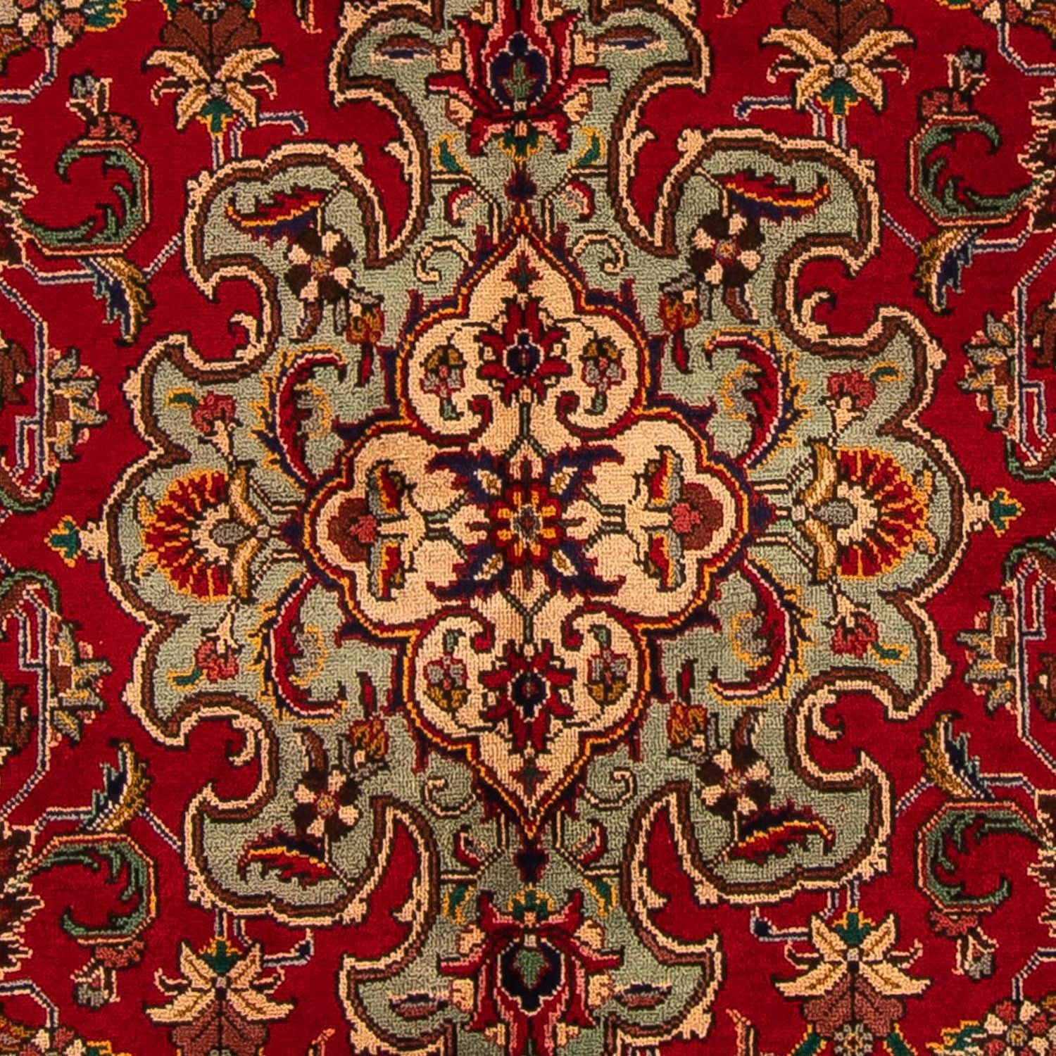 Alfombra persa - Tabriz - 305 x 200 cm - rojo oscuro