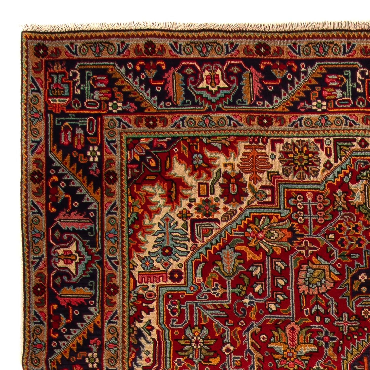 Alfombra persa - Tabriz - 295 x 200 cm - rojo claro