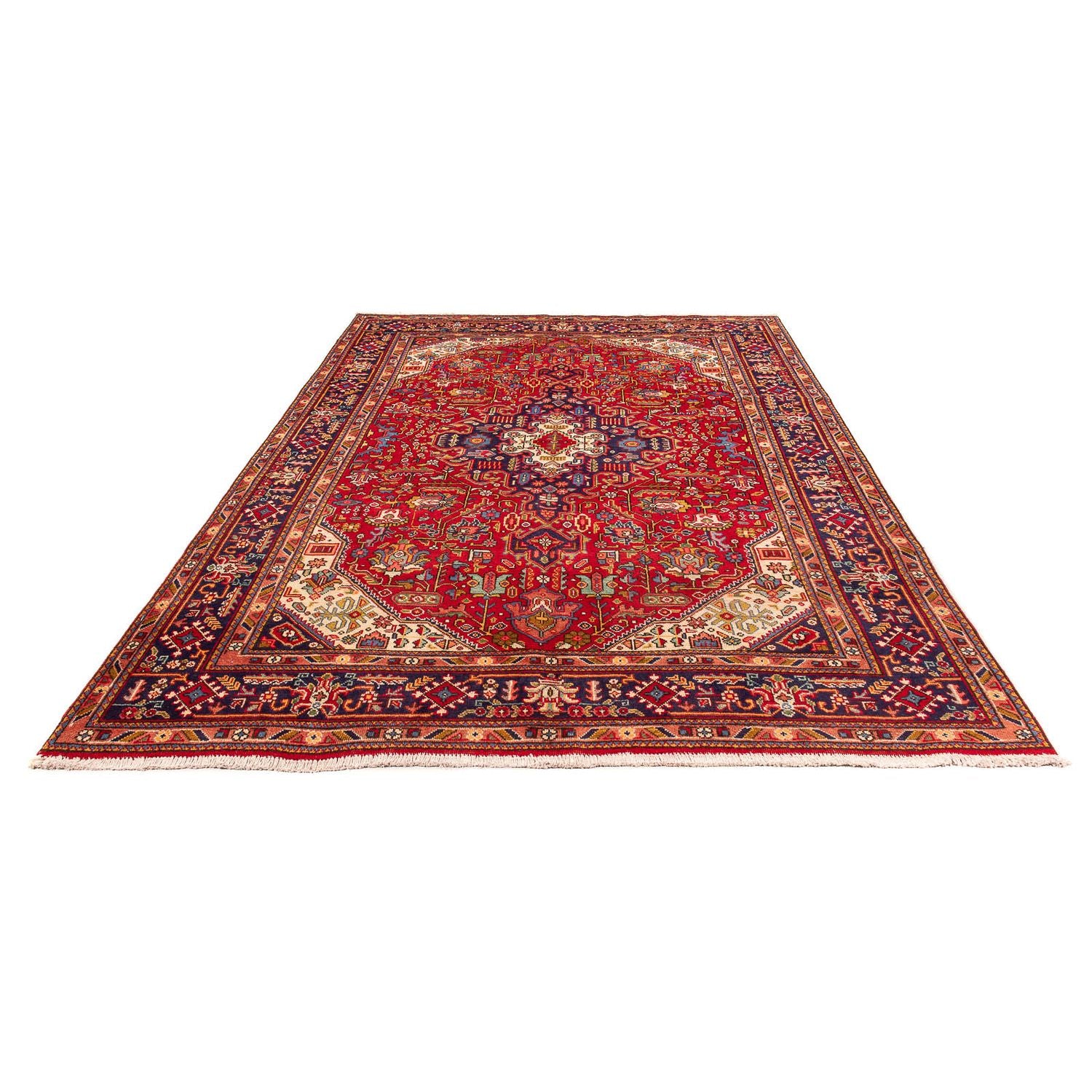 Alfombra persa - Tabriz - 290 x 200 cm - rojo oscuro
