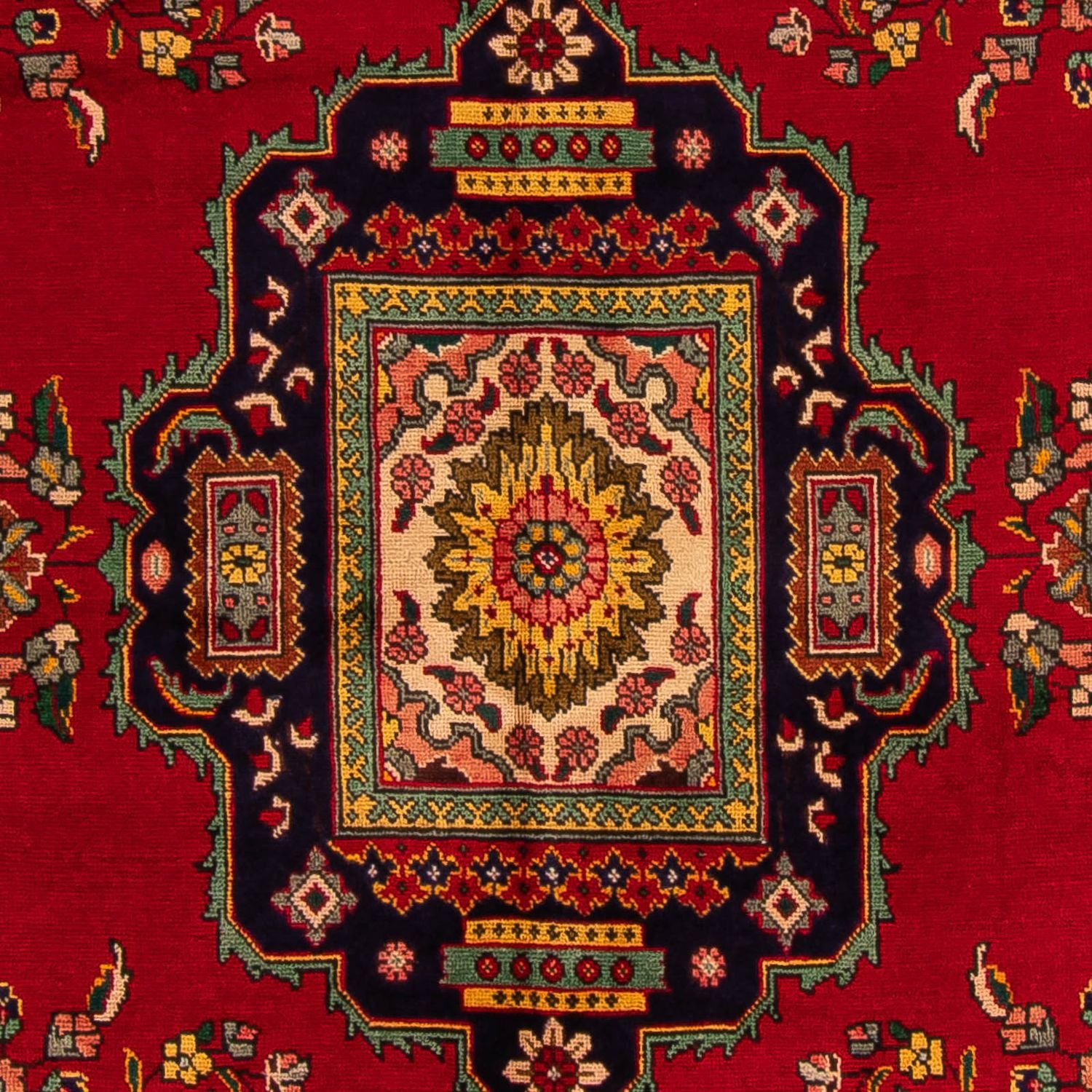 Alfombra persa - Tabriz - 297 x 197 cm - rojo oscuro