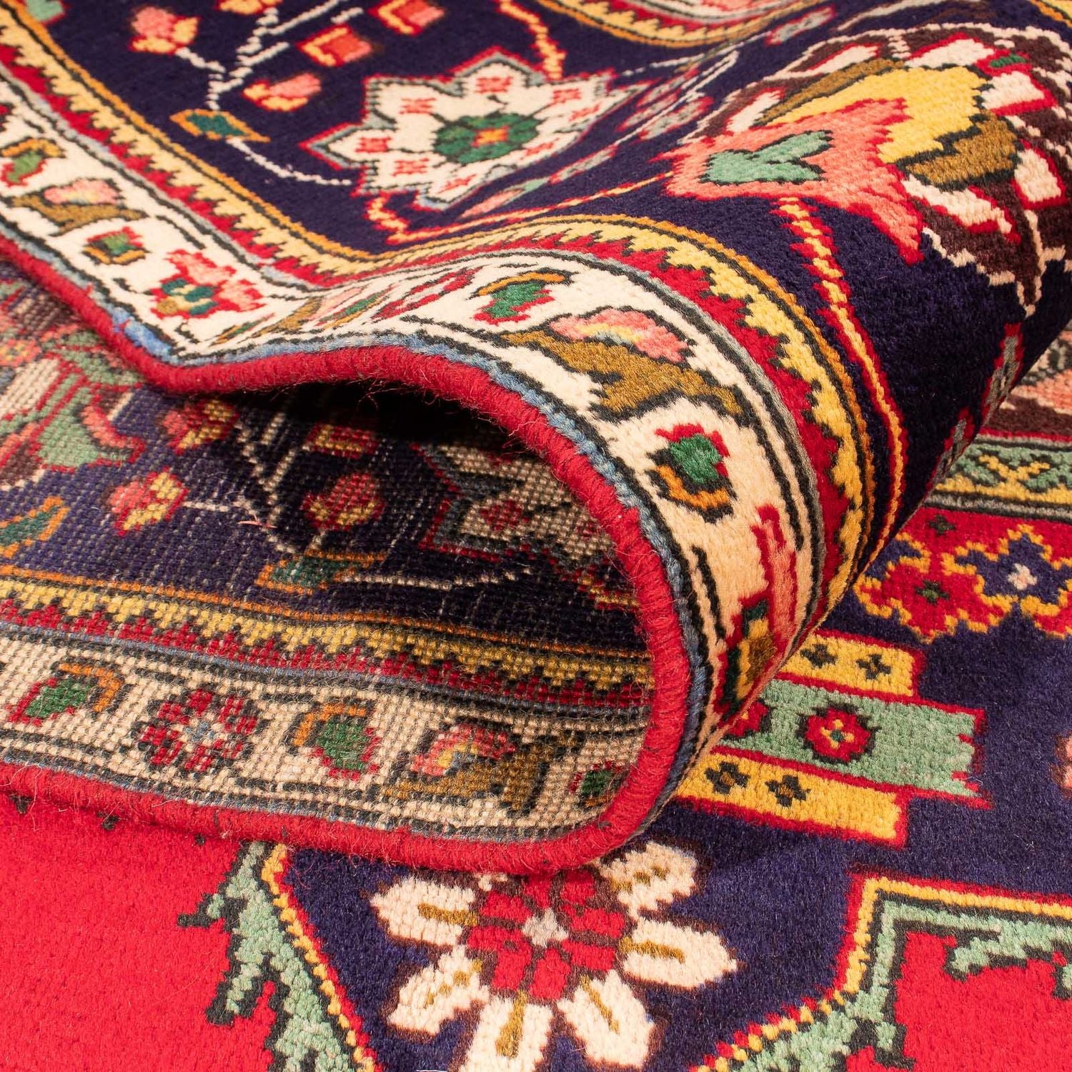 Alfombra persa - Tabriz - 297 x 197 cm - rojo oscuro