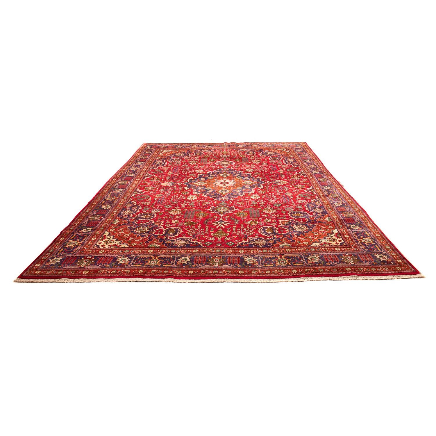 Alfombra persa - Tabriz - 400 x 288 cm - rojo claro