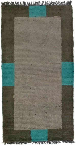 Alfombra de Nepal - 140 x 70 cm - gris