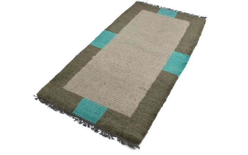 Alfombra de Nepal - 140 x 70 cm - gris