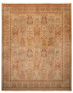 Alfombra de seda - Seda de Cachemira - 308 x 241 cm - multicolor