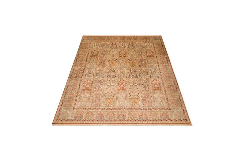 Alfombra de seda - Seda de Cachemira - 308 x 241 cm - multicolor