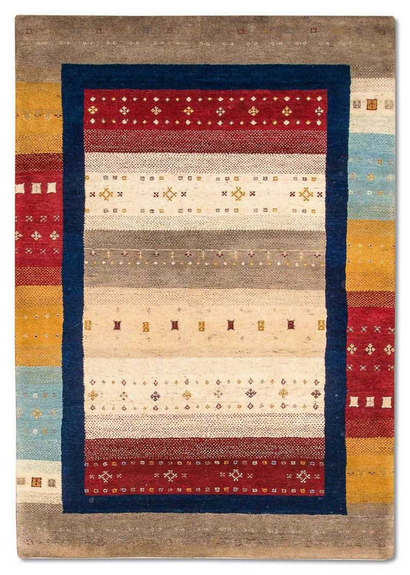 Alfombra Gabbeh - Loribaft Persa - 181 x 123 cm - multicolor