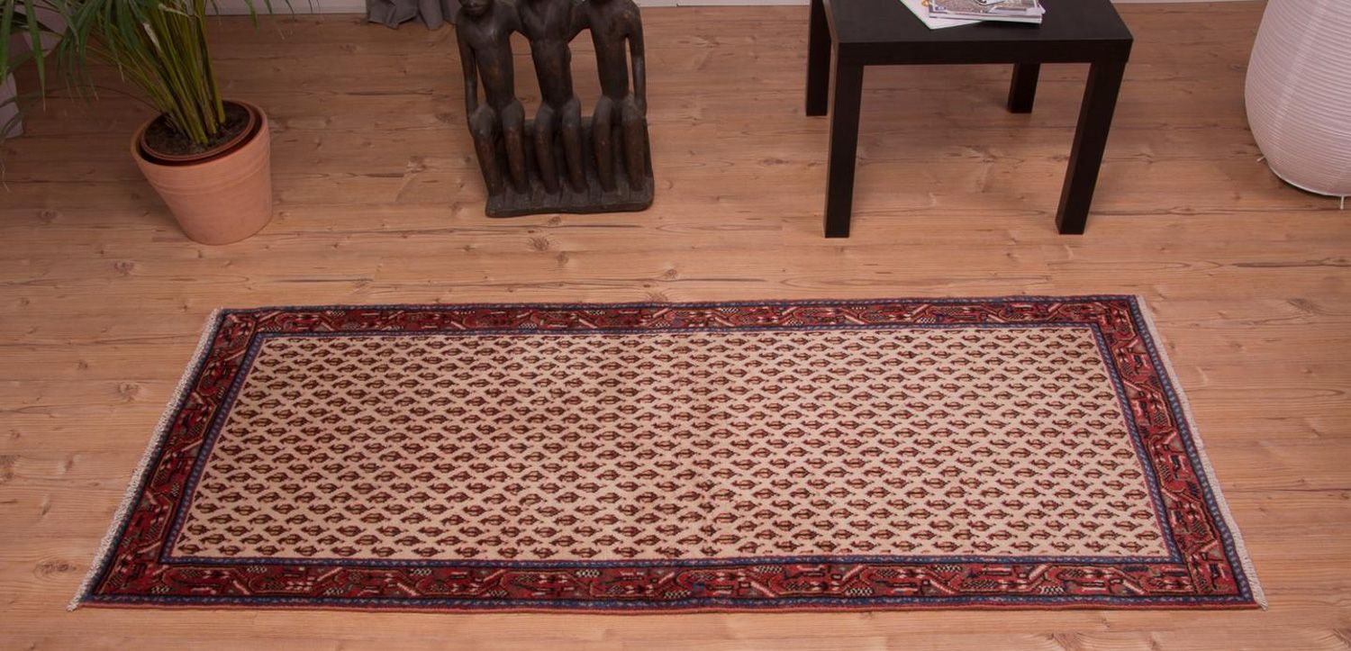 Alfombra de pasillo Alfombra persa - Mir - 183 x 73 cm - beige