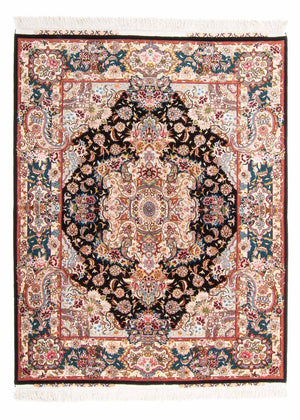 Alfombra Persa - Tabriz - Real - 200 x 150 cm - azul oscuro