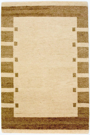Alfombra Gabbeh - Indus - 185 x 122 cm - beige