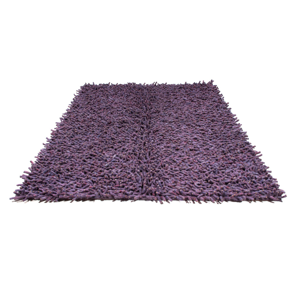 Alfombra de pelo largo - 240 x 170 cm - púrpura
