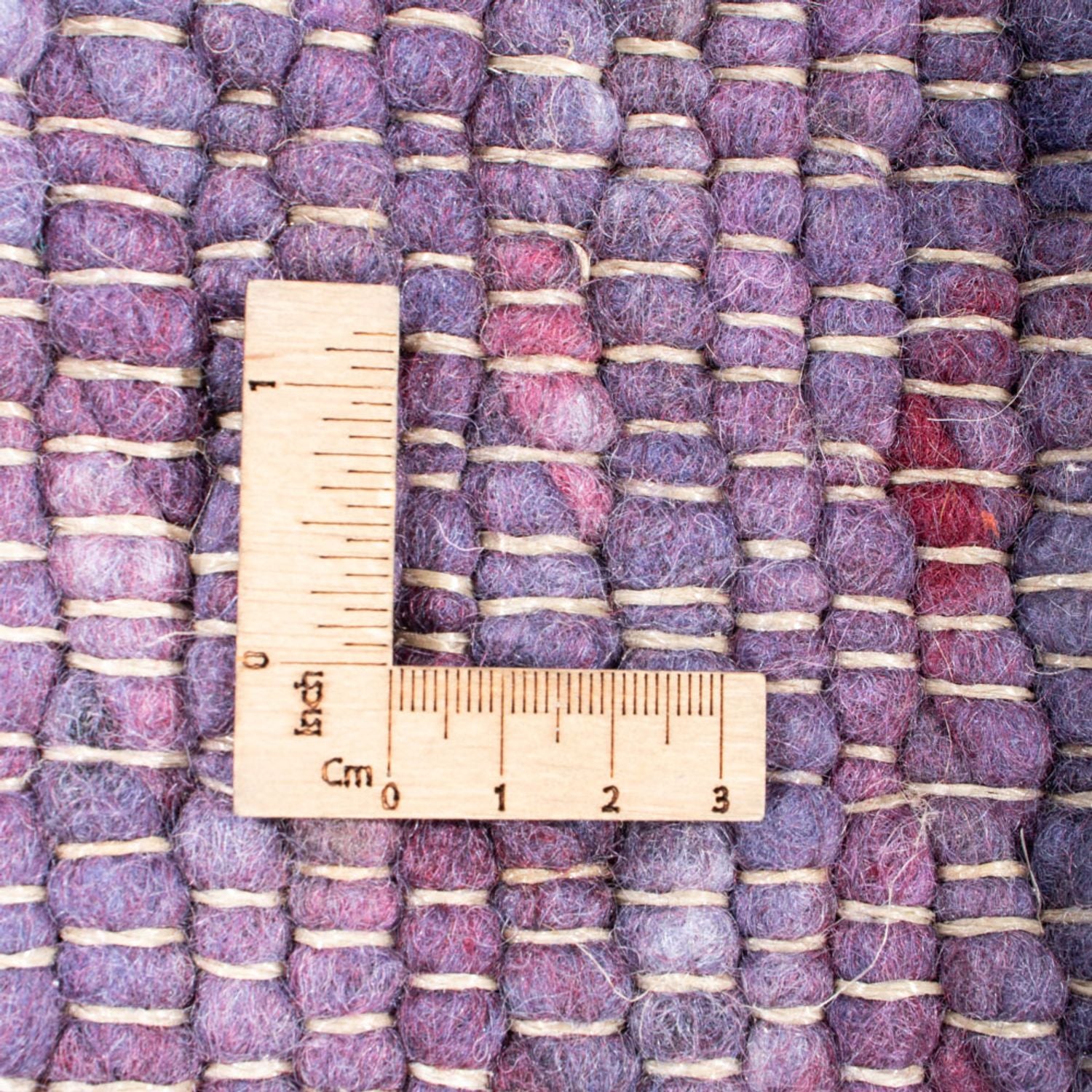 Alfombra de pelo largo - 240 x 170 cm - púrpura