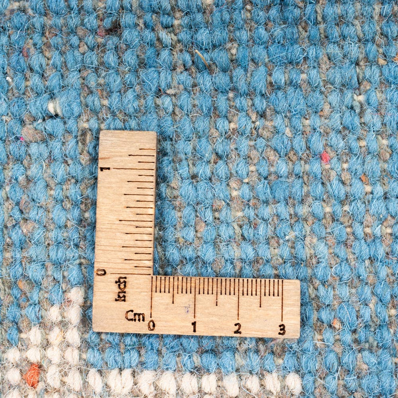 Alfombra Gabbeh - Indus redondo  - 195 x 195 cm - azul