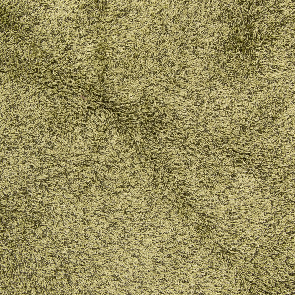 Alfombra de pelo largo redondo  - 200 x 200 cm - verde oliva