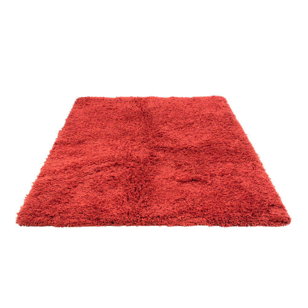 Alfombra de pelo largo - 200 x 140 cm - rojo