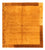 Alfombra de Nepal cuadrado  - 207 x 199 cm - óxido