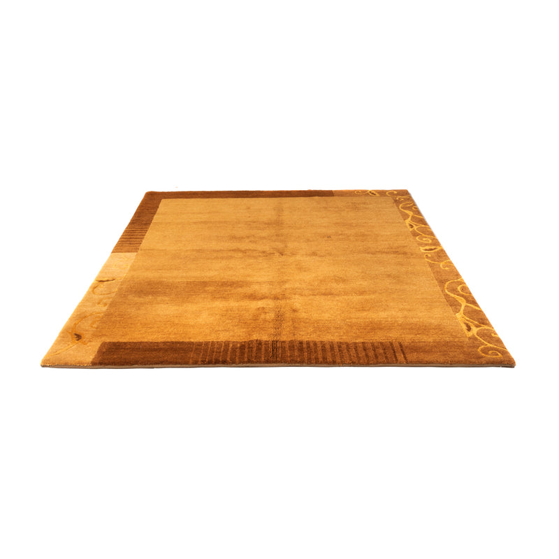 Alfombra de Nepal cuadrado  - 207 x 199 cm - óxido