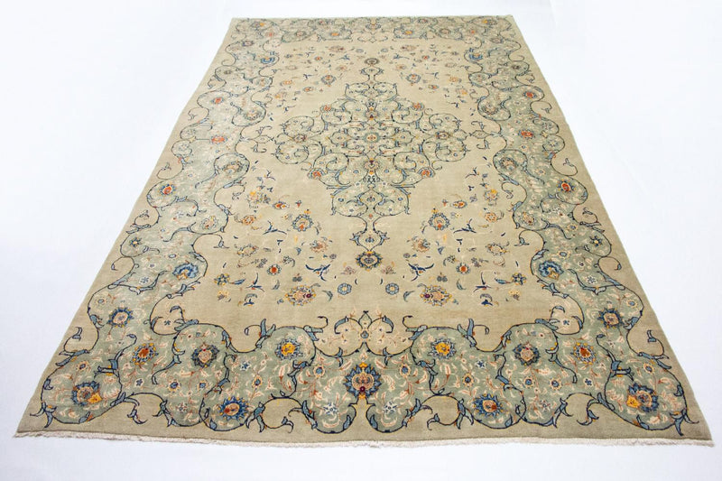 Alfombra persa - Keshan - 420 x 290 cm - beige
