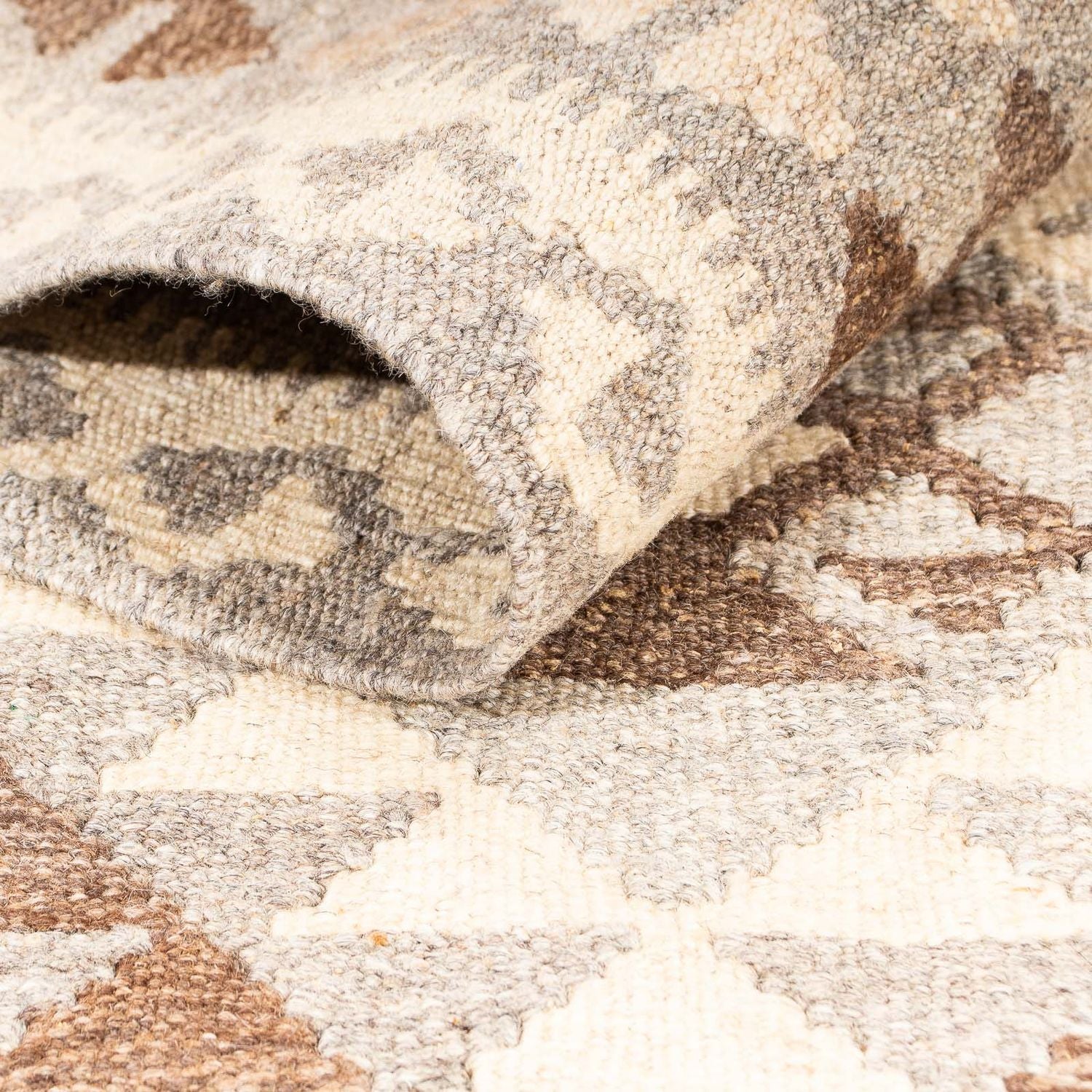 Alfombra Kelim - Splash - 175 x 127 cm - beige