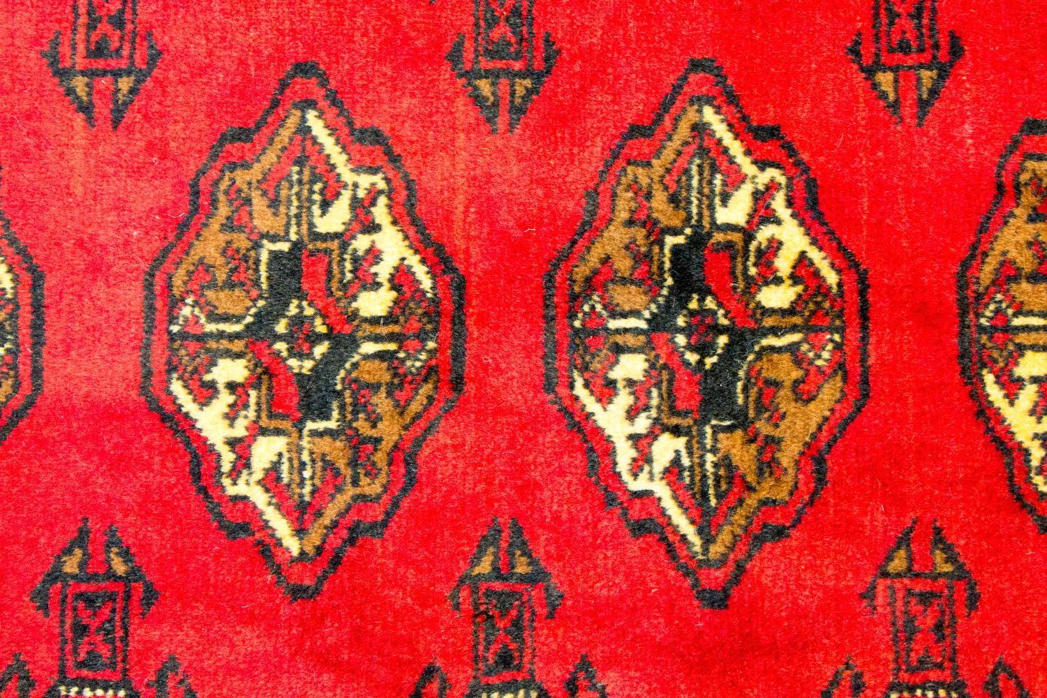 Alfombra Turkaman - 146 x 103 cm - rojo