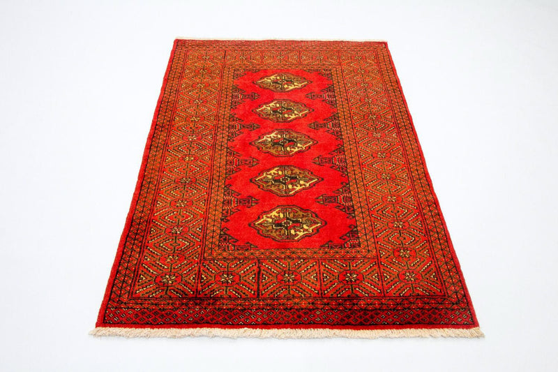 Alfombra Turkaman - 146 x 103 cm - rojo