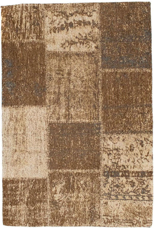 Alfombra de patchwork - 93 x 61 cm - multicolor