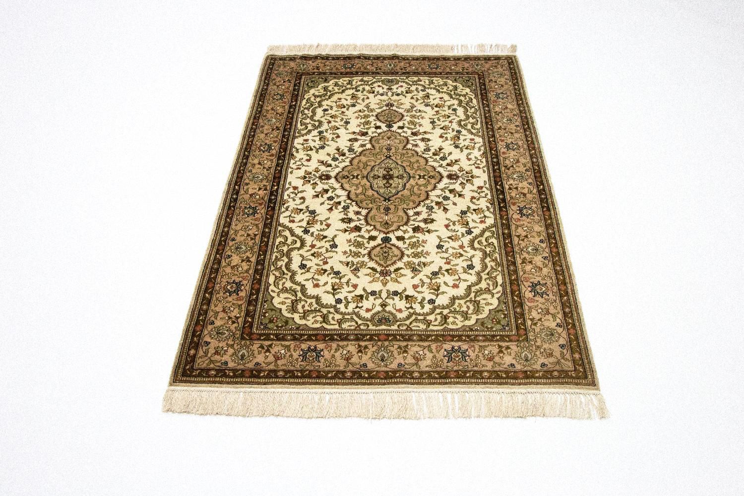 Alfombra de seda - Seda china - 152 x 91 cm - beige