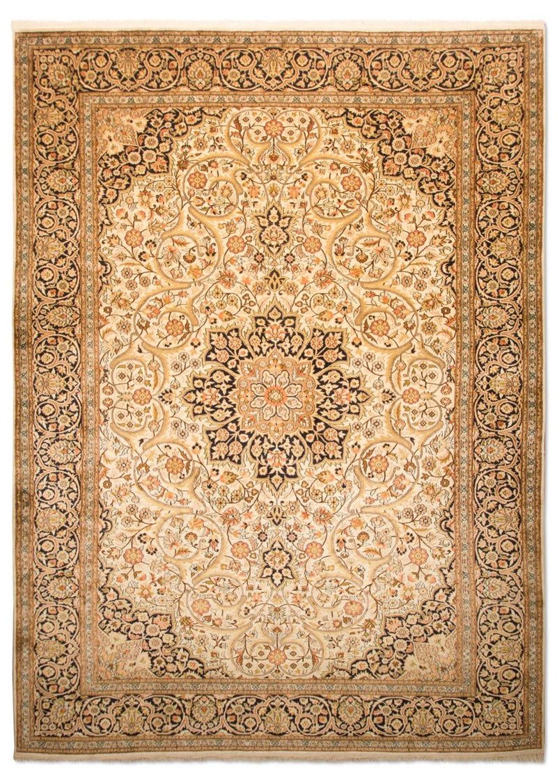 Alfombra de seda - Seda de Cachemira - 342 x 234 cm - beige