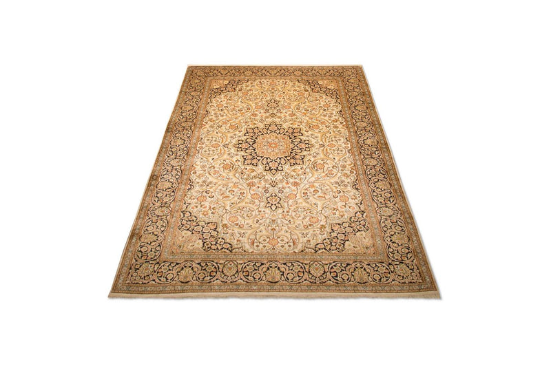 Alfombra de seda - Seda de Cachemira - 342 x 234 cm - beige