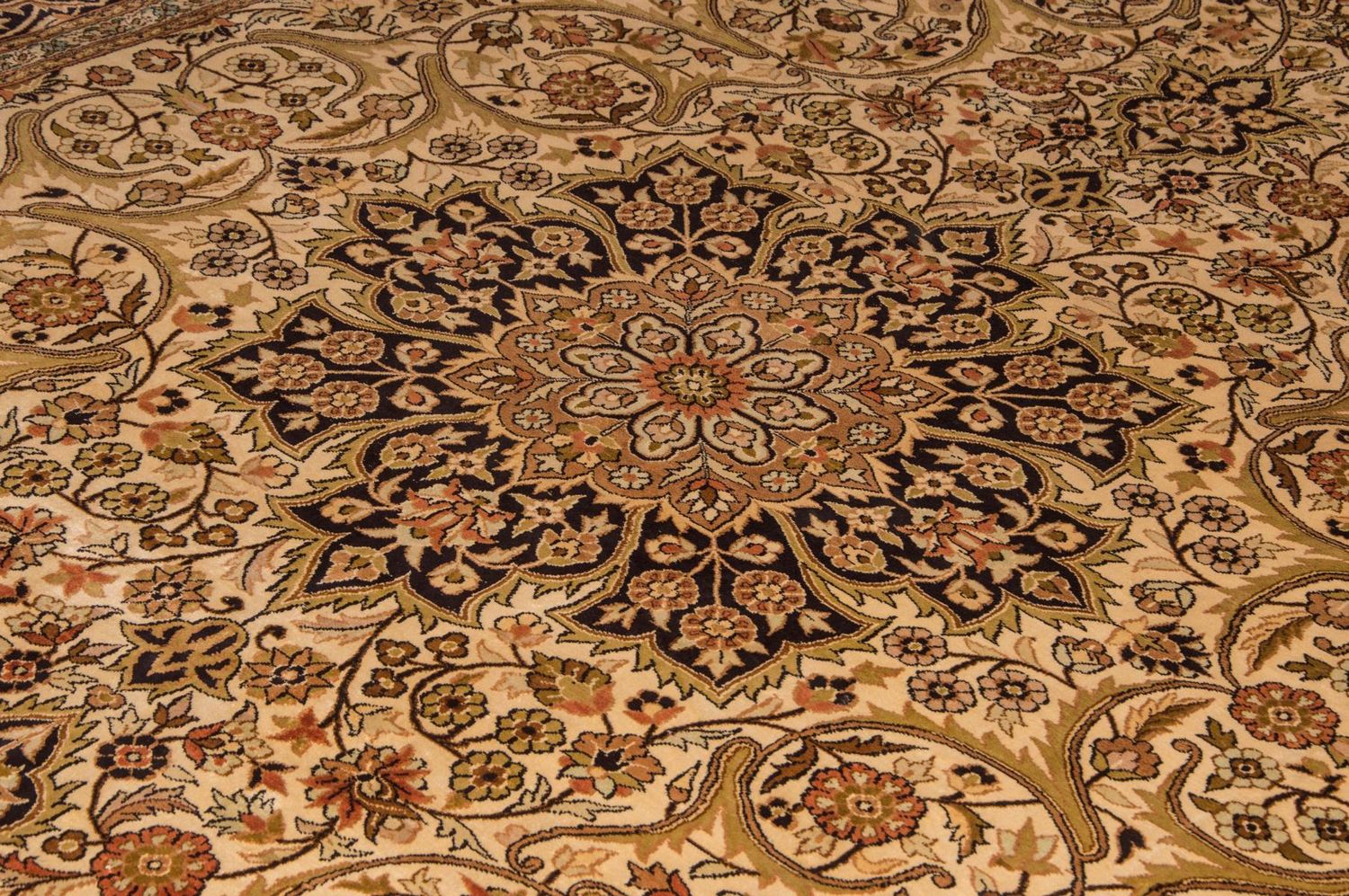 Alfombra de seda - Seda de Cachemira - 342 x 234 cm - beige