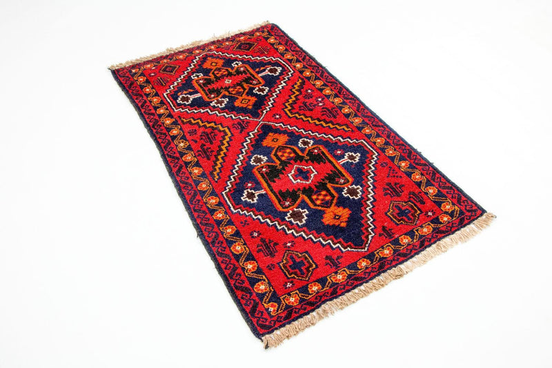 Alfombra Belutsch - 125 x 72 cm - rojo