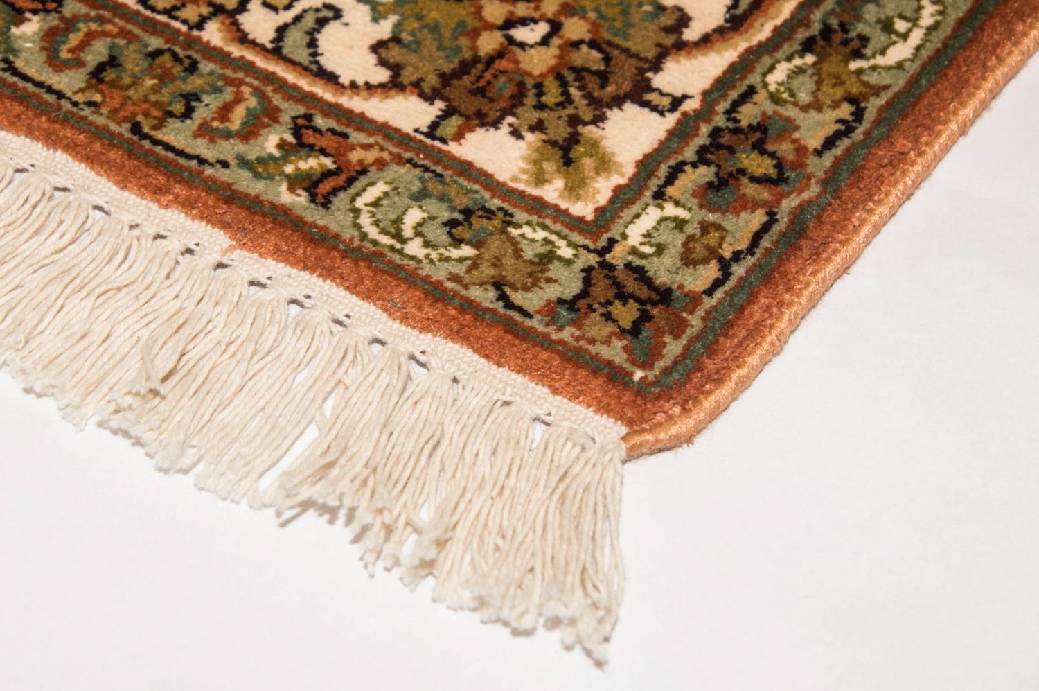 Alfombra de seda - Seda de Cachemira - 157 x 90 cm - beige