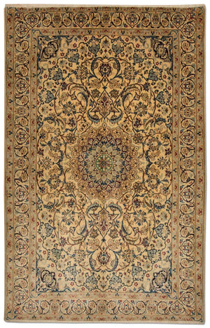 Alfombra Persa - Nain - Real - 215 x 132 cm - beige