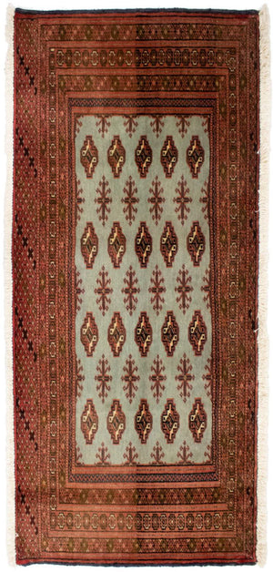 Alfombra de pasillo Alfombra Turkaman - 100 x 50 cm - rojo