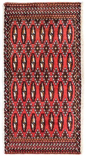 Alfombra de pasillo Alfombra Turkaman - 100 x 50 cm - rojo
