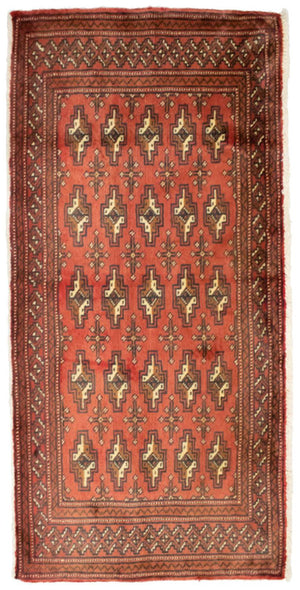 Alfombra Turkaman - 130 x 60 cm - óxido
