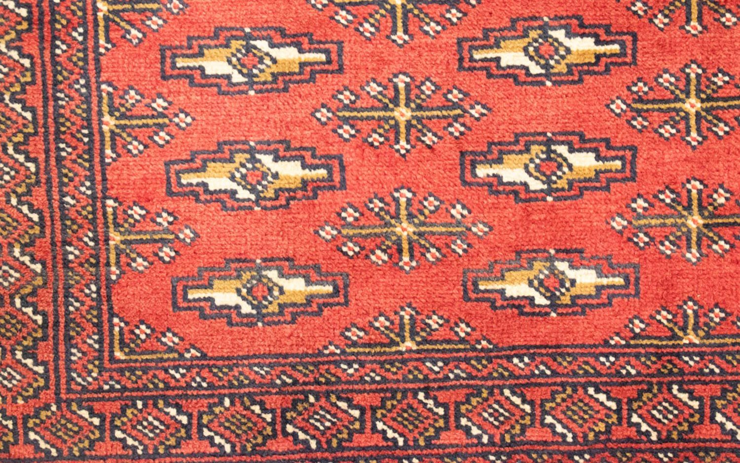 Alfombra Turkaman - 130 x 60 cm - rojo