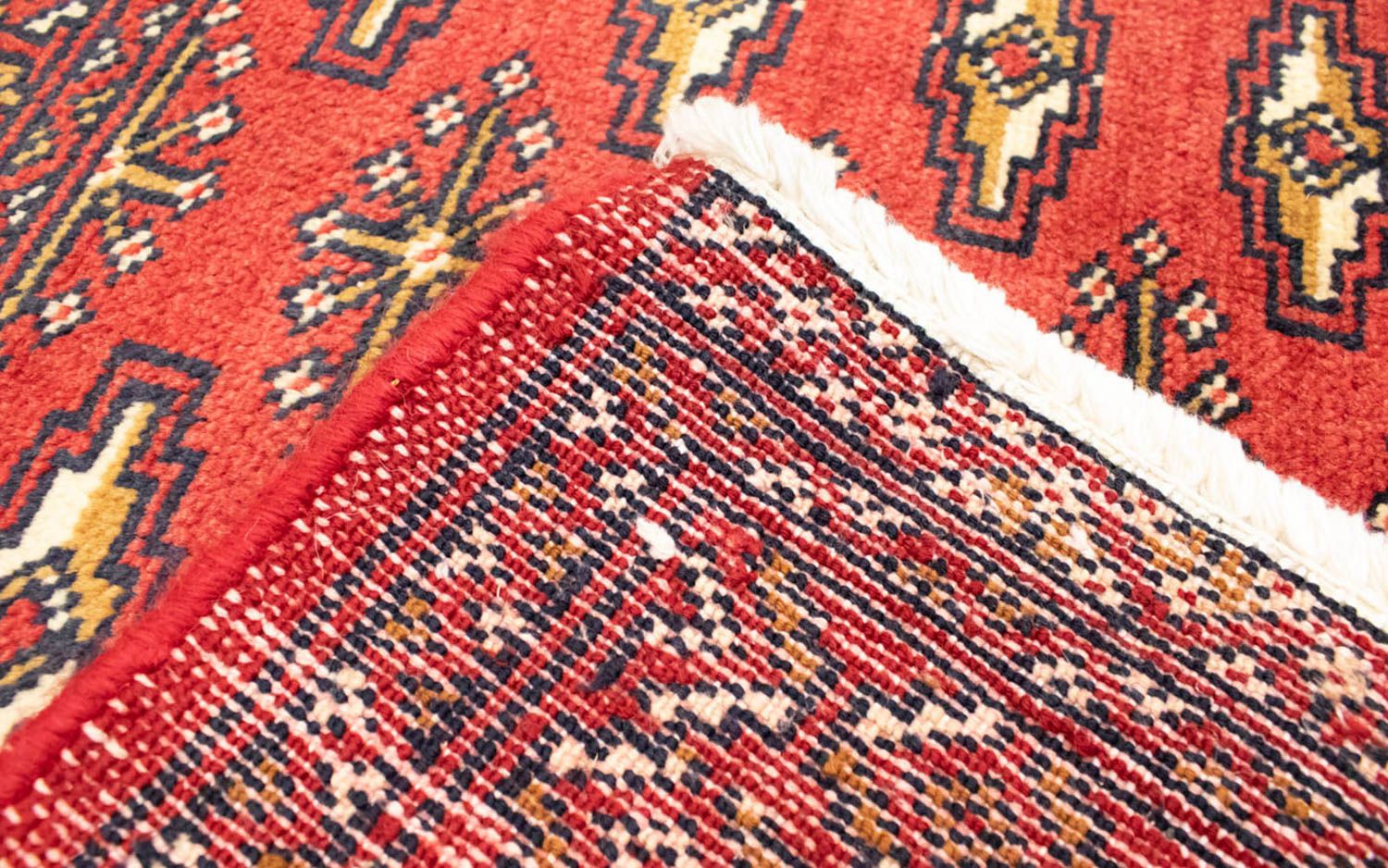 Alfombra Turkaman - 130 x 60 cm - rojo